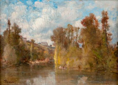 null Antoine Emile PLASSAN (1817-1903)

Bord de rivière, « le Clain sous Poitiers...