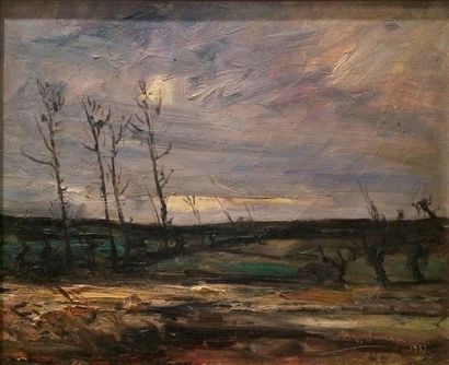 null Armand Gustave Gerard AMAR (1870-1946)

Paysage, la vallée de la Woluwe en Belgique

Panneau,...