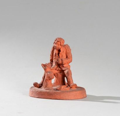 null Louis FALKE (XIX/XXe siècle) 

Le mendiant et son chien

Sculpture au terre...