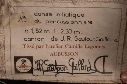 null Jean-René SAUTOUR-GAILLARD (1946-2016) 

Danse initiatique du percussionniste

Tapisserie...