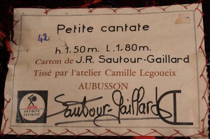 null Jean-René SAUTOUR-GAILLARD (1946-2016)

Petite cantate

Tapisserie d’Aubusson,...