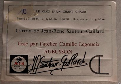 null Jean-René SAUTOUR-GAILLARD (1946-2016) 

Le clos d’un champ chaud 

Triptyque...