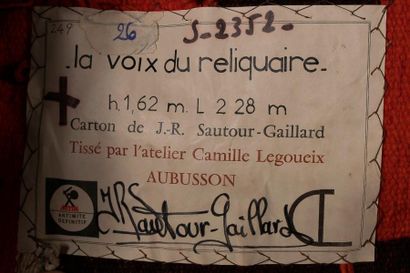 null Jean-René SAUTOUR-GAILLARD (1946-2016) 

La voix du reliquaire 

Tapisserie...