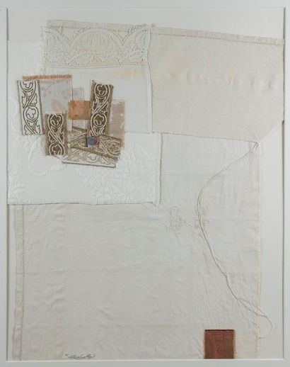 null Jean-René SAUTOUR-GAILLARD (1946-2016) 

Mizéré 

Collage de textiles peints...