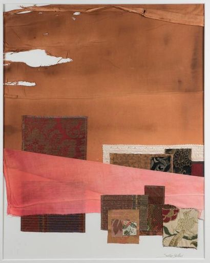 null Jean-René SAUTOUR-GAILLARD (1946-2016) 

Condamine 

Collage de textiles peints...