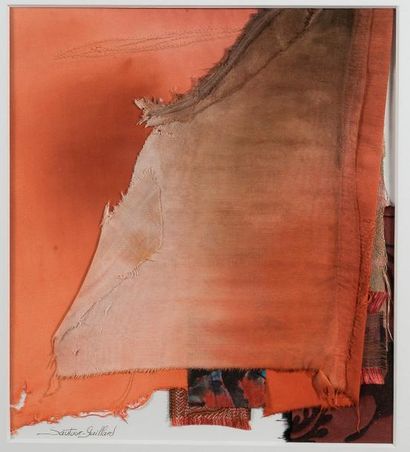 null Jean-René SAUTOUR-GAILLARD (1946-2016) 

Sebkha 

Collage de textiles peints...