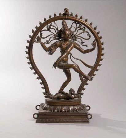 null Inde, fin XIXème siècle, début XXème siècle. Shiva nataraja, Seigneur de la...