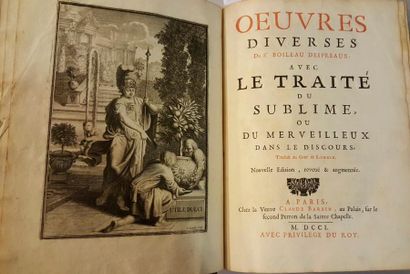 null Œuvres diverses du Sr BOILEAU DESPREAUX […], Paris, Edition Claude Barbin, ...