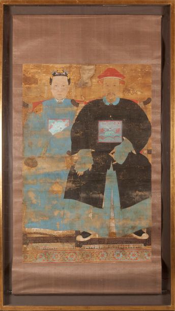 null Chine

Dynastie Qing

Portrait d'un couple d'ancêtre assis sur leur fauteuls

223...