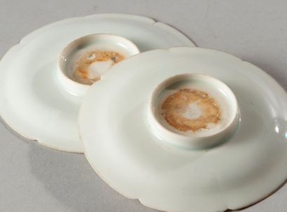 null Chine

Dynastie Song

Paire d'assiettes émaillées céladon Qingbai

L 11,4 cm...