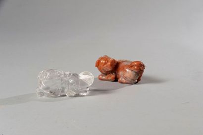 null Chine

XVIII siècle 

Paire des animaux en cristal et agate



L 9,5 cm

