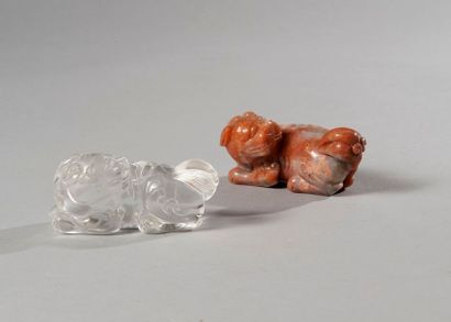null Chine

XVIII siècle 

Paire des animaux en cristal et agate



L 9,5 cm

