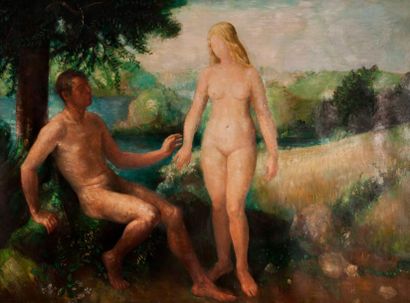 null André Vignole (1920 - 2017)

Adam et Eve

Toile, non signée

195 x 260 cm

