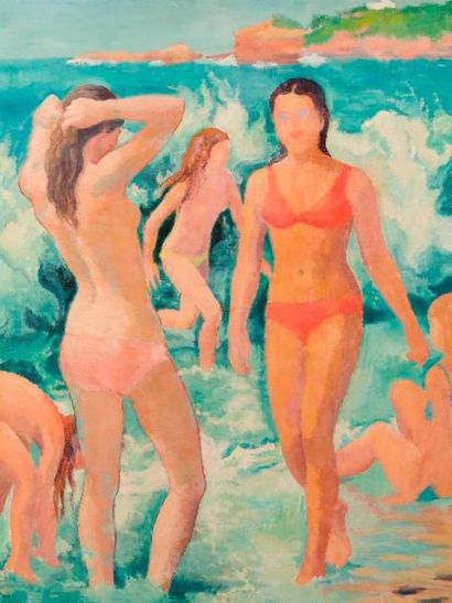 null André Vignole (1920 - 2017)

Les jeunes filles à Biarritz

Toile, signée au...