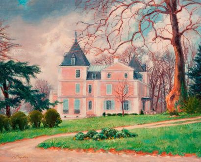 null André Vignole (1920 - 2017)

Le château des Roches en hiver

Toile, signée en...