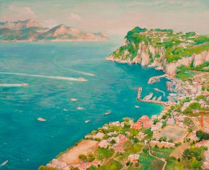null André Vignole (1920 - 2017)

Capri et la presqu’île de Sorrente

Toile, signée...