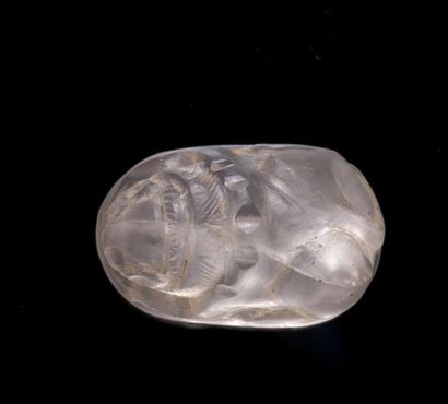 null RARE PION DE JEU : ANIMAL COUCHE.

Cristal de roche,

Art Sassanide.

Long....