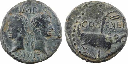 Nîmes, Auguste et Agrippa, as, Nîmes, c.9-3 av. J.-C