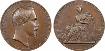 Second Empire, l'Empereur reçoit à Boulogne-sur-Mer la Reine Victoria, 1855 Paris