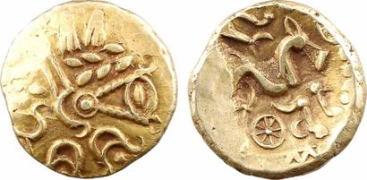 Suessions, statère d'or à l'œil, c.65-35 av. J.-C.