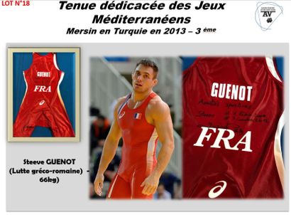 null STEEVE GUENOT

LUTTE 

MAILLOT DE LUTTE 

JEUX MEDITERANEENS 2013 A MERSIM (MEDAILLE...