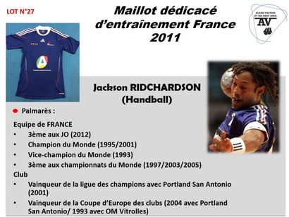 null JACKSON RICHARDSON 

HANDBALL 

MAILLOT EQUIPE DE France

MAILLOT ENTRAINEMENT...