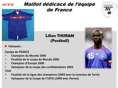 null LILIAN THURAM 

FOOT 

MAILLOT EQUIPE DE France

MAILLOT DE MATCH 