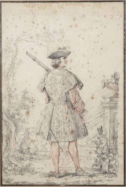 null Charles EISEN

(Valenciennes 1720 – Bruxelles 1778)

Un garde de la Prévôté...