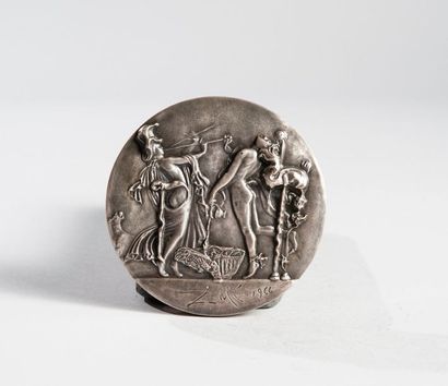 null Salvador Dali : médaille, Dionysos et Pallas Athéna, N° EE/150, 1971 Paris

La...
