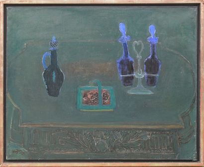 null Henryk/Henri HAYDEN 

(Varsovie 1893 – 1970 Paris)

L’Huilier bleu, 1964

Huile...