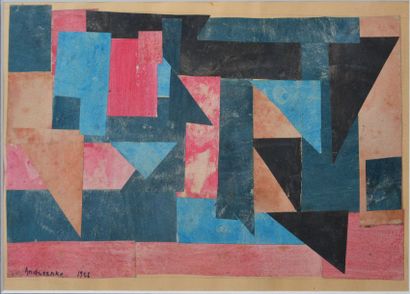 null Mikhaïl Fédorovitch ANDREENKO 

(Kherson 1894 - 1982 Paris)

Composition abstraite,...