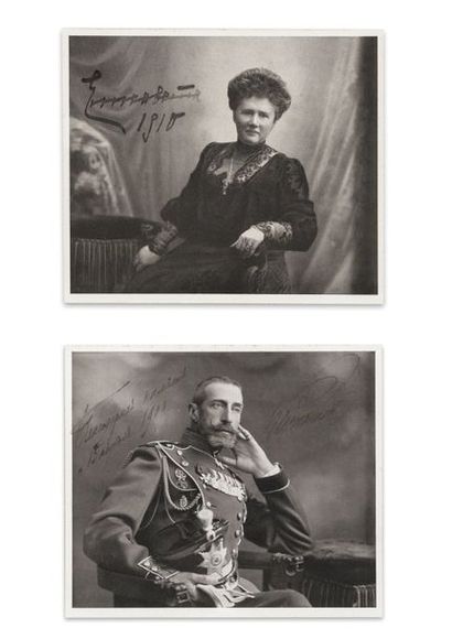 null Portraits du grand duc Constantin Constantinovitch et de sa femme la grande...