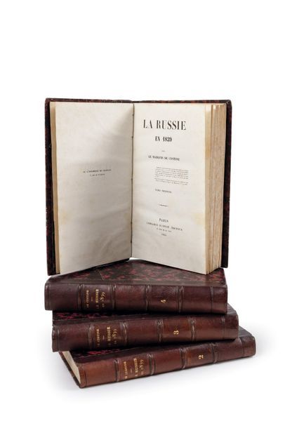 null Marquis de Custine. La Russie en 1839. Paris, d’Amyot, 1843.

Quatre volumes...