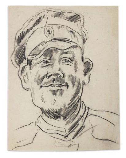 null Léonid Sologoub. Portrait d’un artilleur. [1914-1916].

Crayons sur papier....