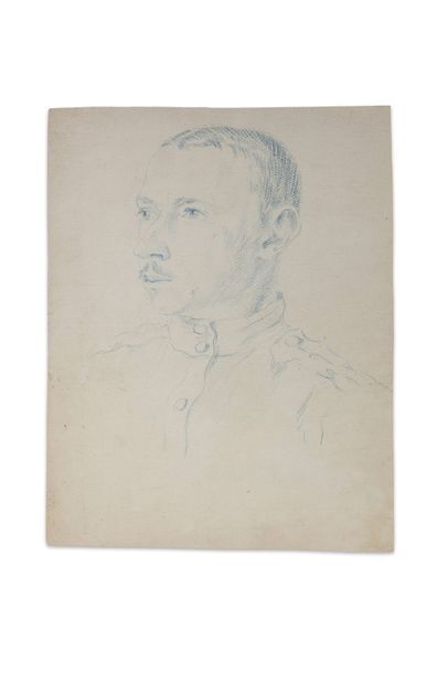 null Léonid Sologoub. Portrait d’un artilleur. [1914-1916].

Crayon bleu sur papier....