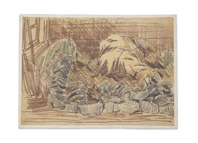 null Léonid Sologoub. Le repos des soldats. [1914-1916].

Crayons de couleur et encre...