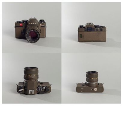 LEICA Leica R3 ELECTRONIC vert olive N° 1479739 accompagné de son objectif SUMMILUX...