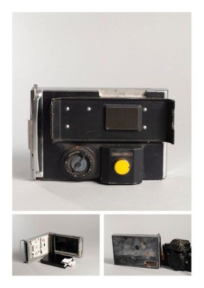 NPC POLAROID Dos Polaroid pour Nikon F3 on y joint un Nikon F3 en létat l'etat. Etat...