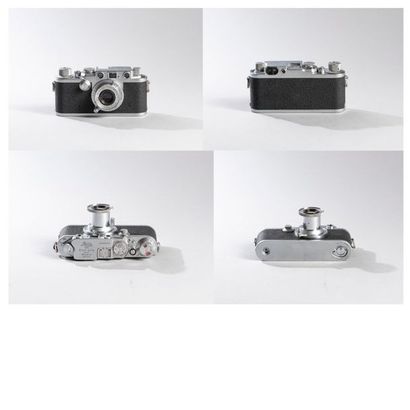LEICA Leica IIIf N° 645157, 1952.

Objectif Elmar 3.5/5cm.

Etat cosmétique : A+

Obturateur...