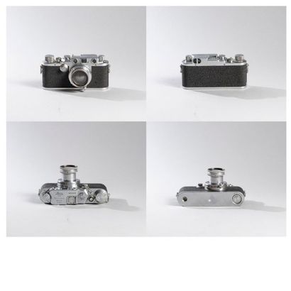 LEICA Leica IIIc N° 472575, 1949.

Objectif Summar 2/5cm N° 380934.

Etat cosmétique :...