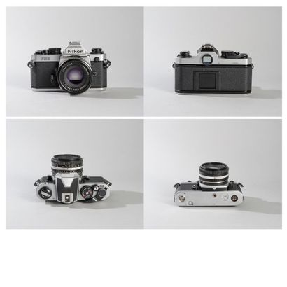 NIKON NIKON FM2 chromé , vers 1986, N° 8402421

Objectif Nikon Lens Séries E, 1,8/50mm...