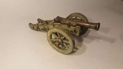 null Belle maquette d'une pièce d'artillerie du modèle GRIBEAUVAL. Bonne fabrication...