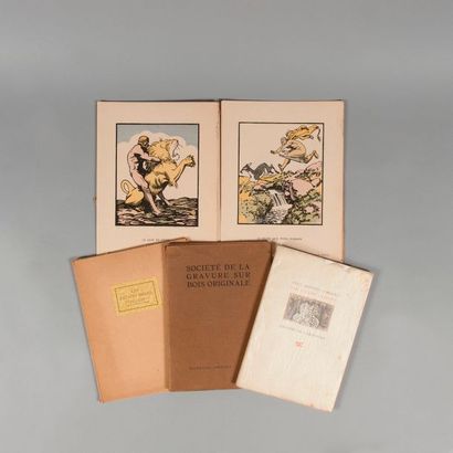 null LARBAUD. Valéry. Deux artistes lyriques. Paris. Nrf. 1929. 1 volume grand in-8,...