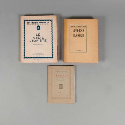 null BAINVILLE. Jacques. Le vieux utopiste. Paris. Librairie de France. 1926. 1 volume...