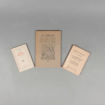 null ELUARD. Paul. Le Phénix. Paris. GLM. 1952. 1 volume in-8, broché, illustré de...