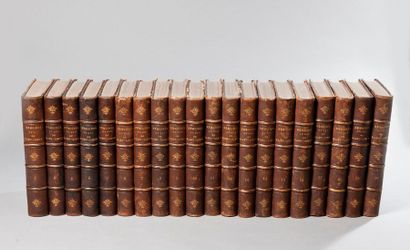 null SAINT-SIMON. Mémoires… Paris. Hachette. 1856-1858. 20 volumes in-8, demi-chagrin...