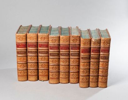 null CICERON. Opera. Genève. 1743-1746. 9 volumes in-4, pleine basane, dos à nerfs...