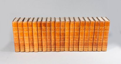null SAINT-SIMON. Mémoires. Paris. Sautelet. 1829. 20/21 volumes in-8, demi-basane...