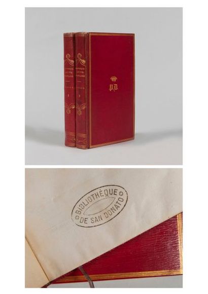 null HORACE. Œuvres complètes. Paris. Pancoucke. 1831. 2 volumes in-8, plein maroquin...