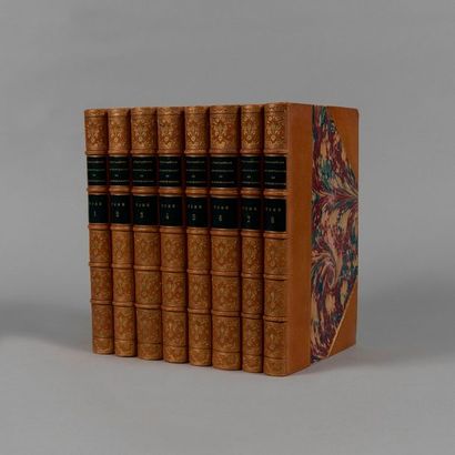 null MARGUERITE DE NAVARRE. L’Heptaméron… Paris, Eudes, 1880. 8 volumes in-8, demi-maroquin...